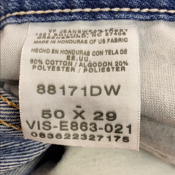 VF Jeanswear NWOT Size 50x29 - Picture 6 of 6